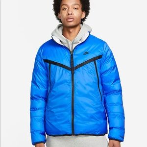 Nike jacket bomber size S for men’s reversible signal blue/black